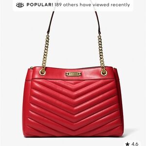 Michael Kors Red Quilted Purse